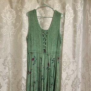 1X/2X Green Sakkas Sundress